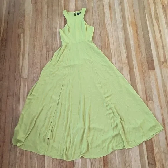 NWT NBD X Naven Twins Out Shine Maxi Dress in Chartruesse - Picture 2 of 5